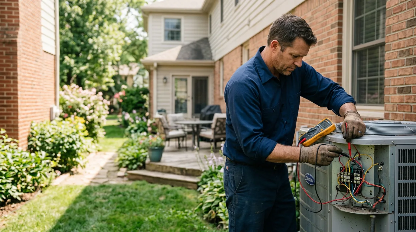 HVAC technician working near Chester, NH